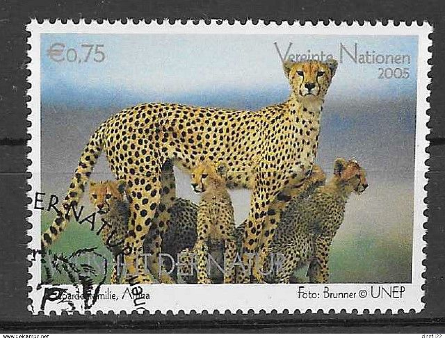 ONU, Nations-Unies, Vienne, Exposition Universelle Aichi, Guépard, 2005, Yv. 451 Oblitéré - Used Stamps