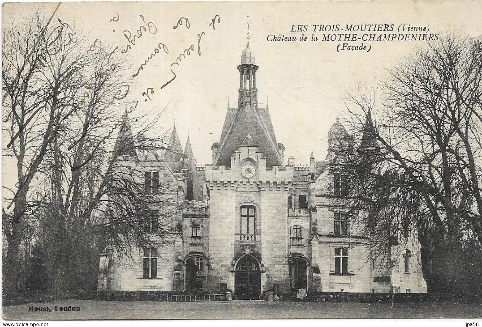 86 - LES TROIS-MOUTIERS - Cpa - Château De La Mothe-Champdeniers - Façade - Les Trois Moutiers