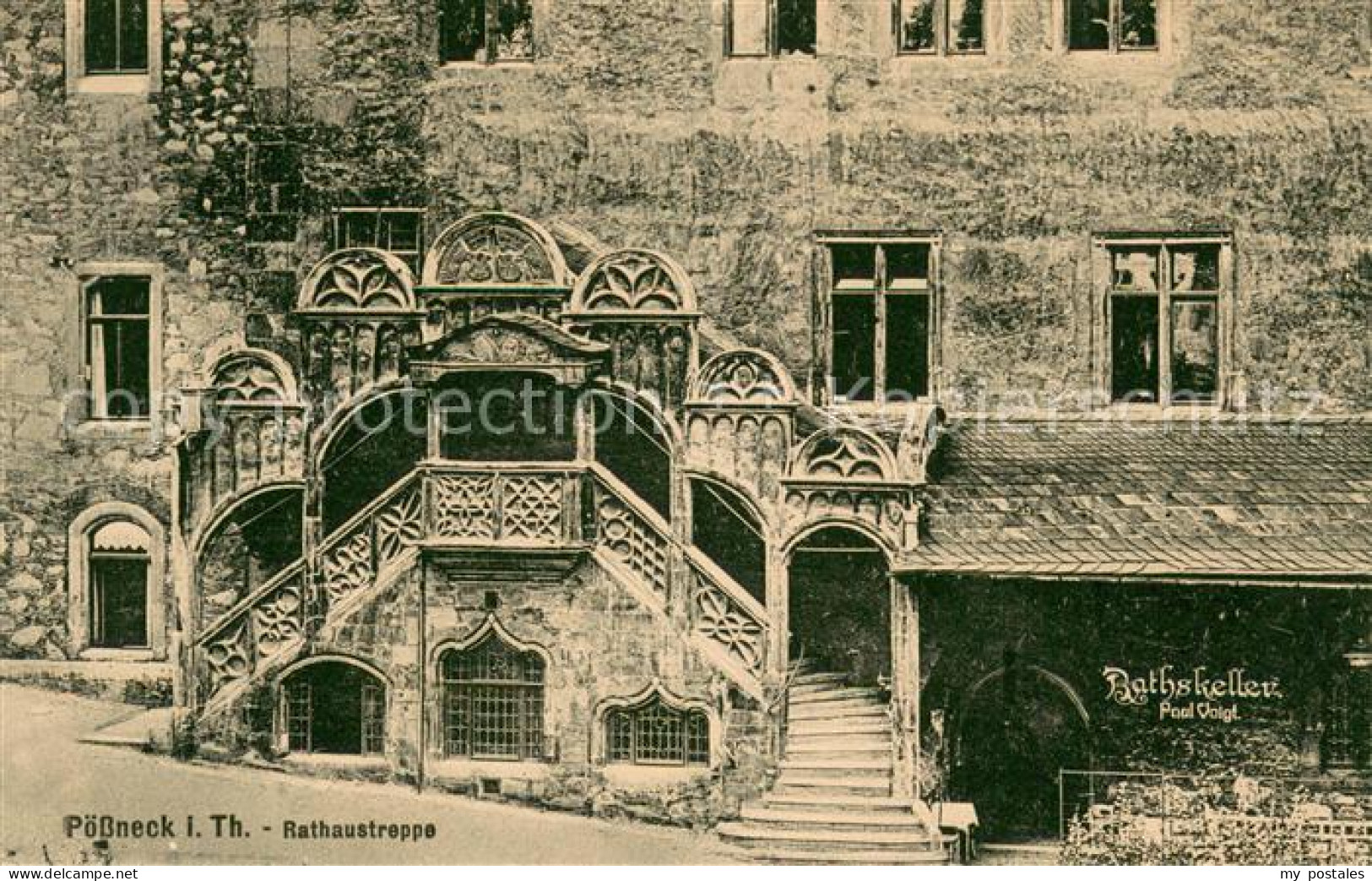73693393 Poessneck Rathaus Treppe Poessneck - Poessneck