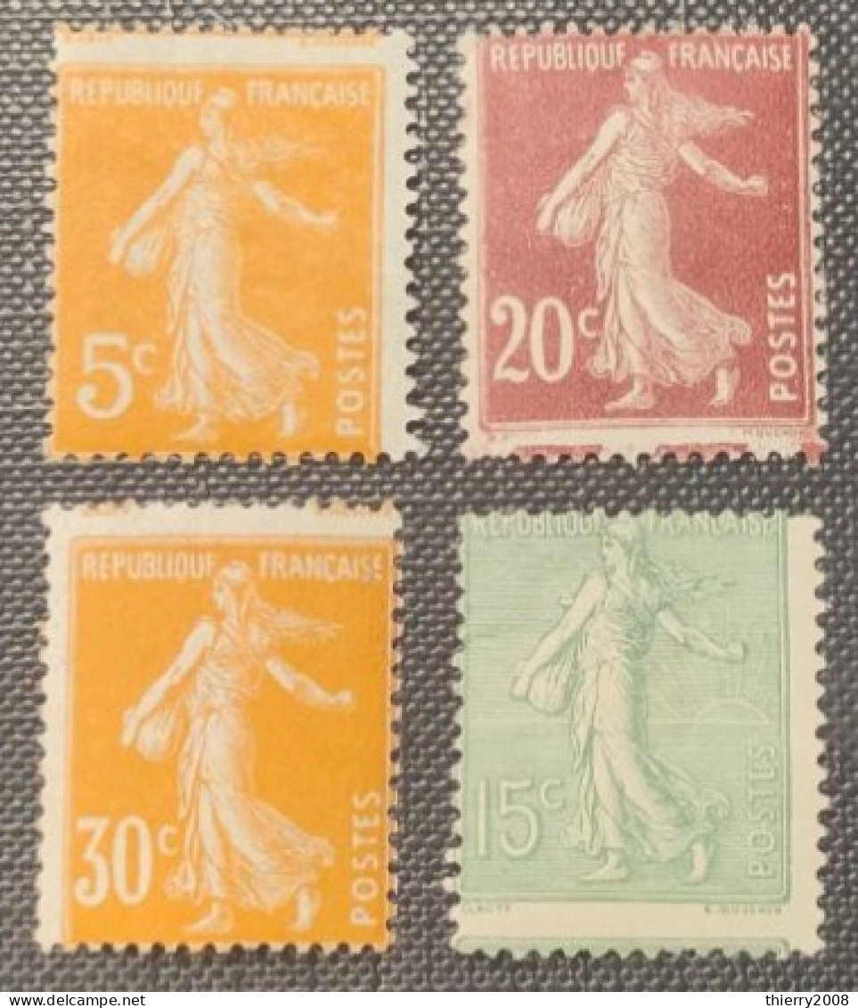 N° 158*/139*/141**/130*/ (Variété, Piquage à Cheval) Neuf */** Gomme D'Origine  TB - Unused Stamps