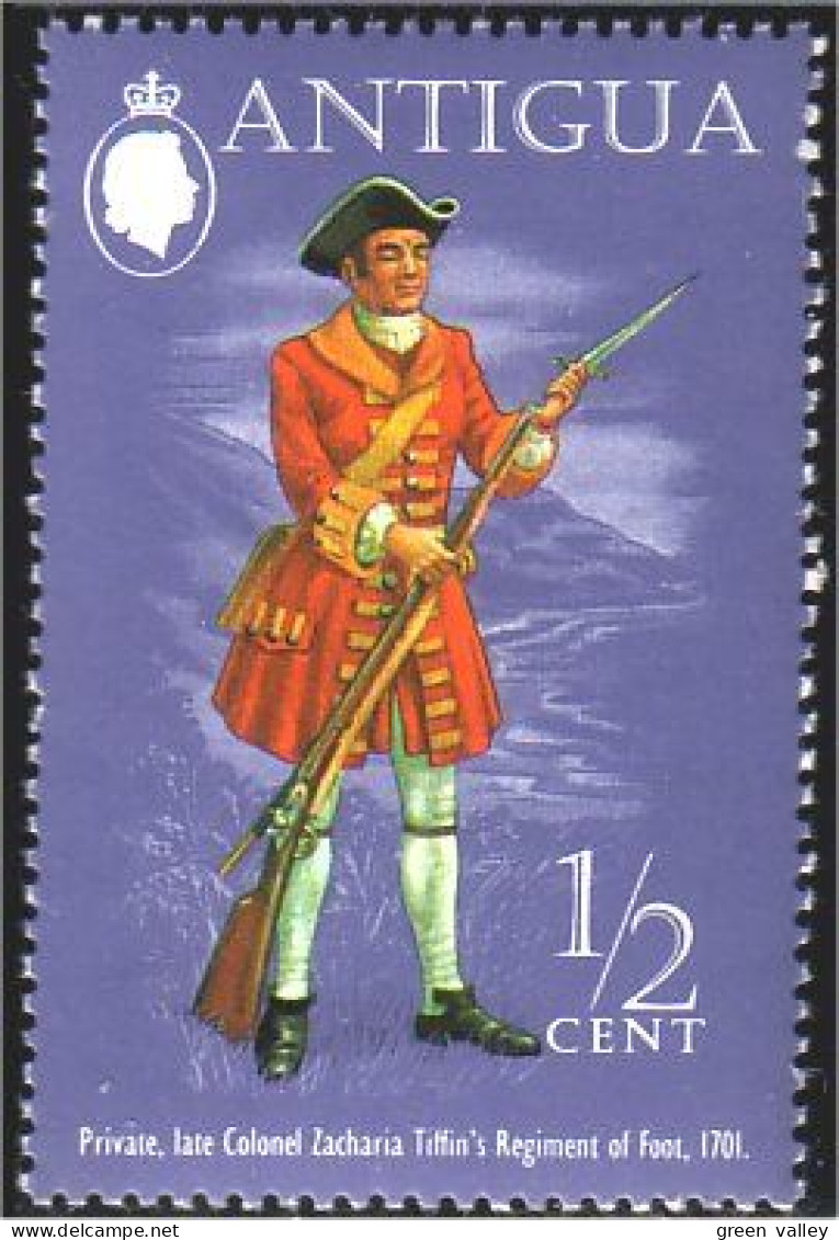 142 Antigua Military Costume Militaire MNH ** Neuf SC (ANT-31a) - 1960-1981 Ministerial Government