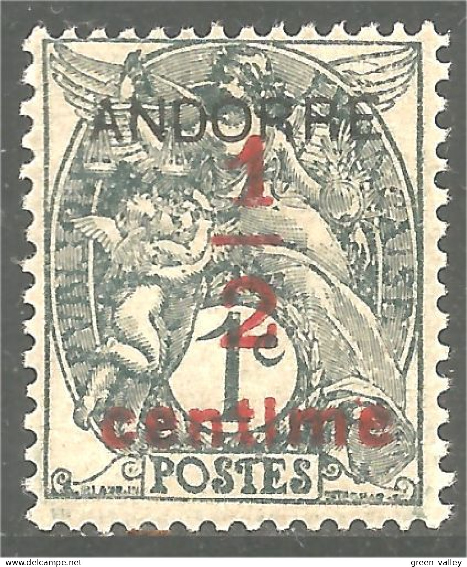 140 Andorre Premier Timbre First Stamp MH * Neuf (ANF-311) - Nuevos