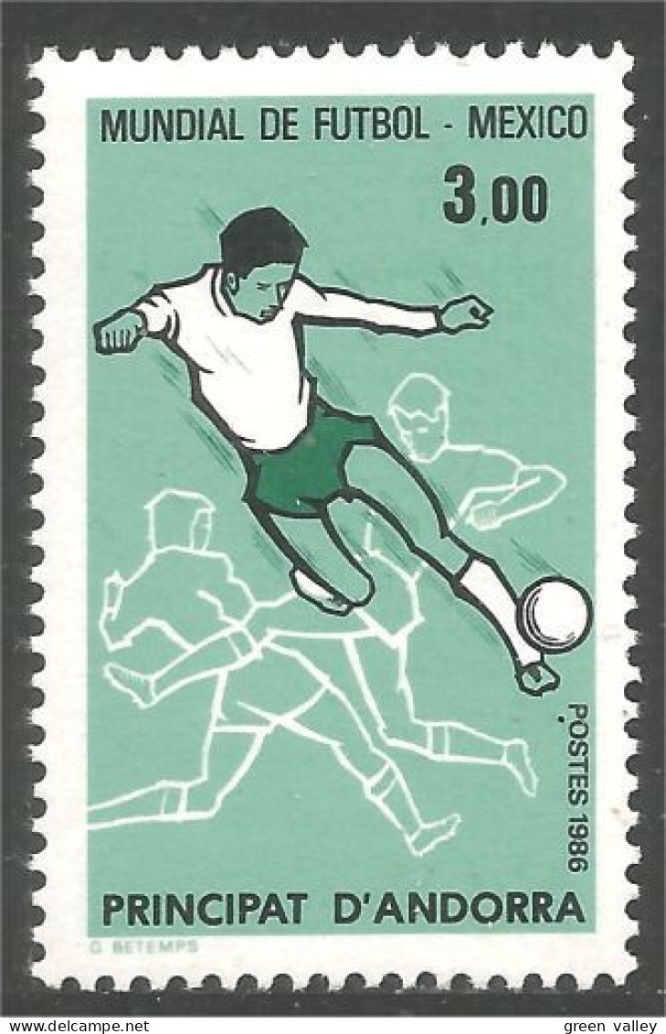 140 Andorre Yv 350 Football Soccer Mexico 86 Coupe Monde World Cup MNH ** Neuf SC (ANF-201c) - 1986 – Mexico