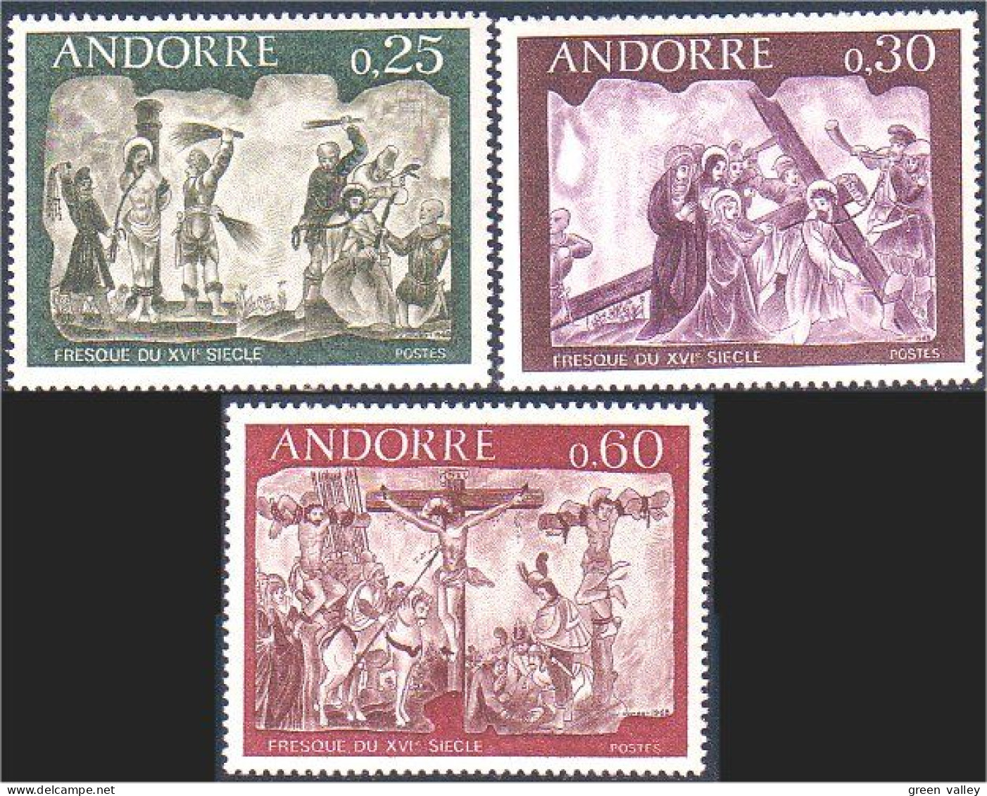 140 Andorre Fresques Du XVIe 1968 MNH ** Neuf SC (ANF-106) - Religion