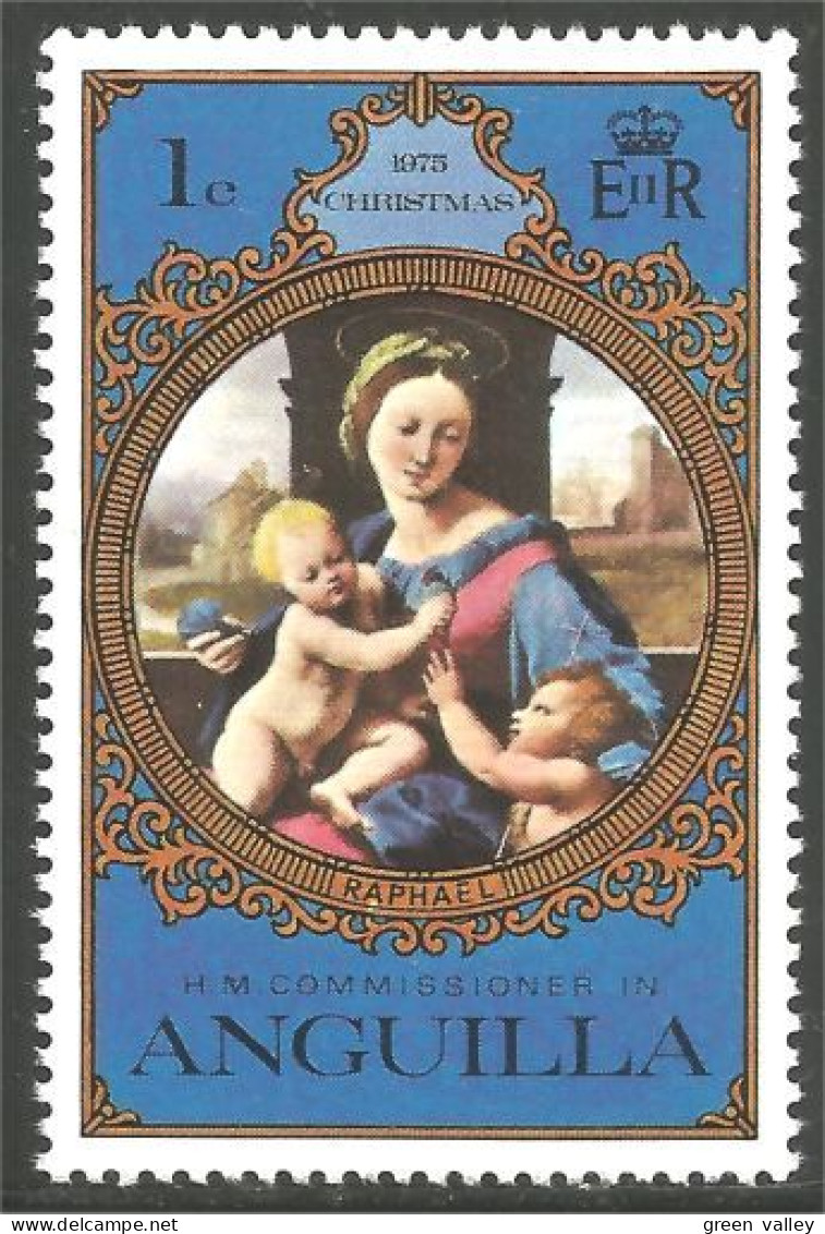 134 Anguilla Tableau Raphael Painting Vierge Virgin MNH ** Neuf SC (ANG-68) - Religious