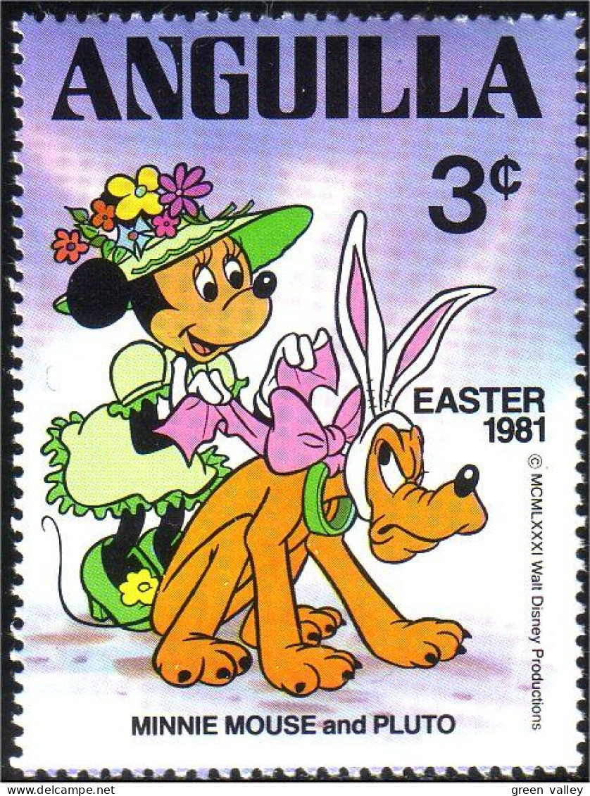 134 Anguilla Disney Minnie Pluto MNH ** Neuf SC (ANG-51a) - Anguilla (1968-...)