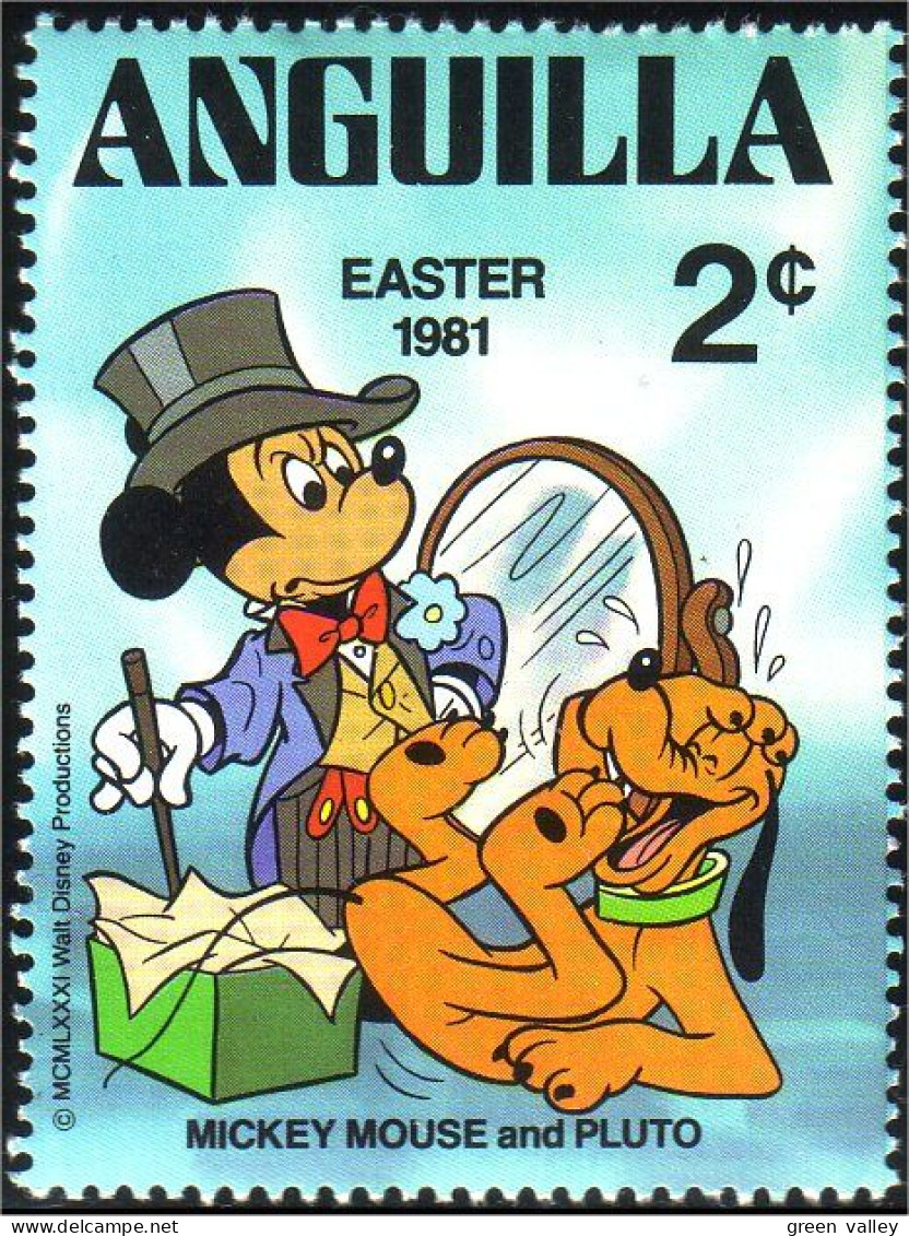 134 Anguilla Disney Mickey Pluto MNH ** Neuf SC (ANG-50a) - Anguilla (1968-...)