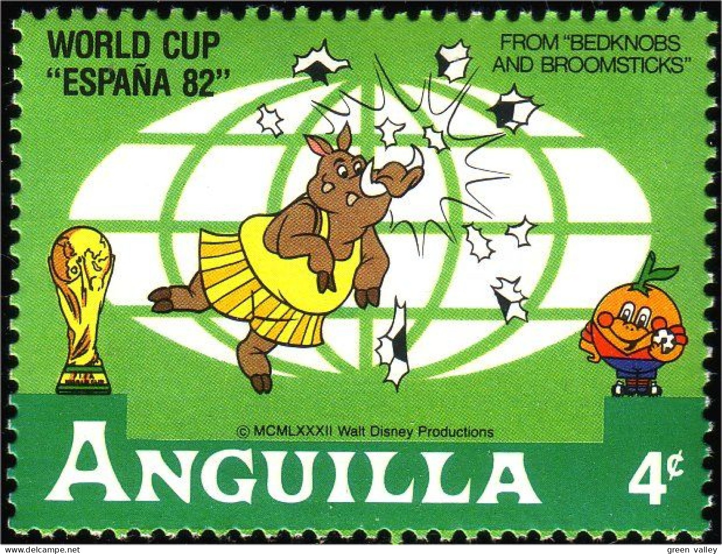 134 Anguilla Disney Soccer Football Phacochere MNH ** Neuf SC (ANG-28a) - Anguilla (1968-...)
