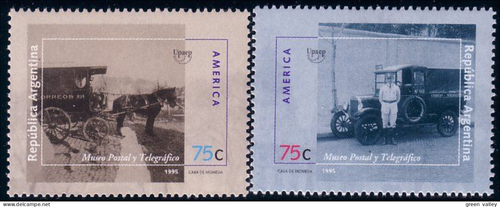 144 Argentina Voitures Postales Postal Truck And Horse MNH ** Neuf SC (ARG-131) - Altri & Non Classificati