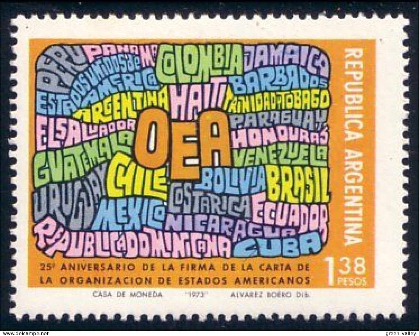 144 Argentina OEA VLH * Neuf Tres Legere (ARG-82) - Other & Unclassified