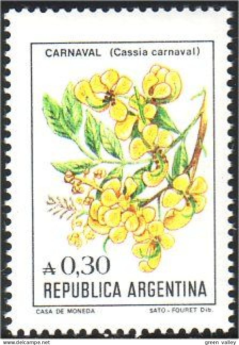 144 Argentina Fleur Carnaval Flower MNH ** Neuf SC (ARG-4c) - Carnaval