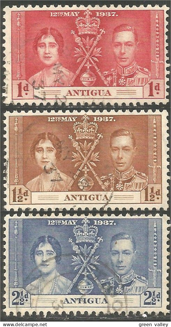 142 Antigua 1937 Coronation (ANT-109) - 1858-1960 Colonia Britannica