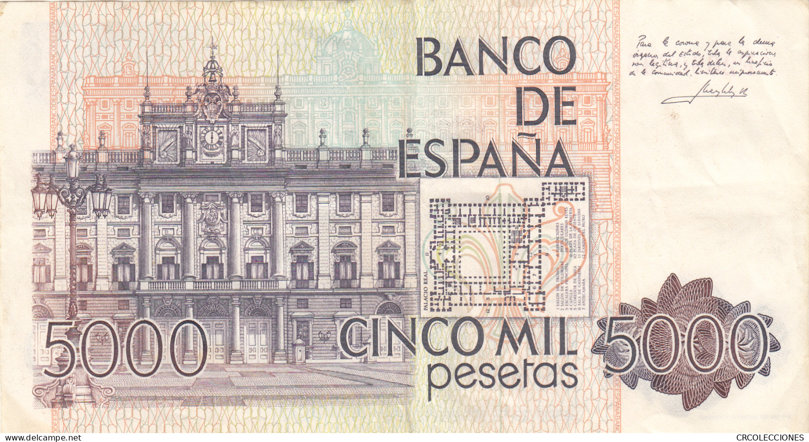 CRBS0972 BILLETE ESPAÑA 5000 PESETAS 1979 SERIE 9F BC - [ 4] 1975-… : Juan Carlos I