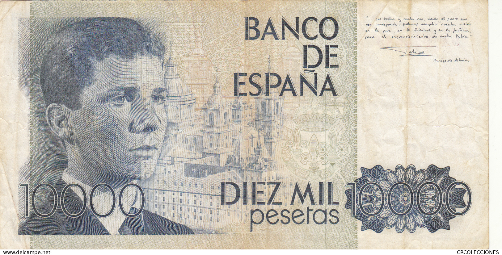 CRBS0980 BILLETE ESPAÑA 10000 PESETAS 1985 SERIE 9A BC - [ 4] 1975-…: Juan Carlos I.