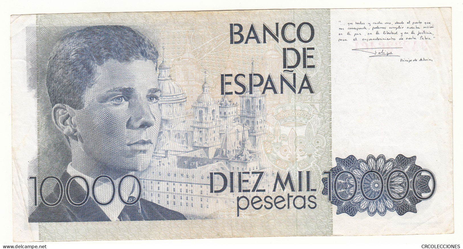 CRBS0979 BILLETE ESPAÑA 10000 PESETAS 1985 SERIE 9A BC - [ 4] 1975-… : Juan Carlos I