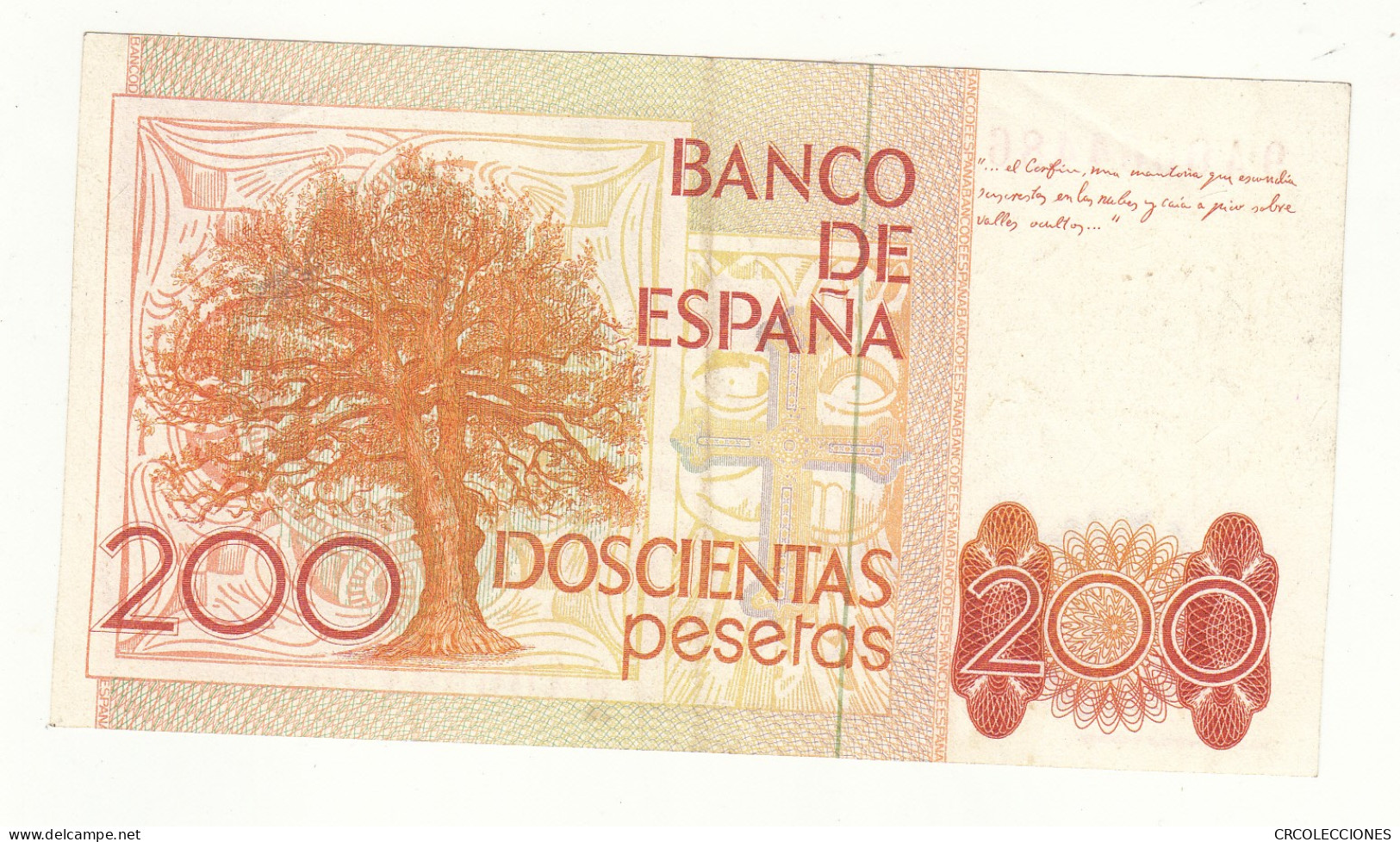 CRBS0969 BILLETE ESPAÑA 200 PESETAS 1980 SERIE 9A MBC - [ 4] 1975-… : Juan Carlos I