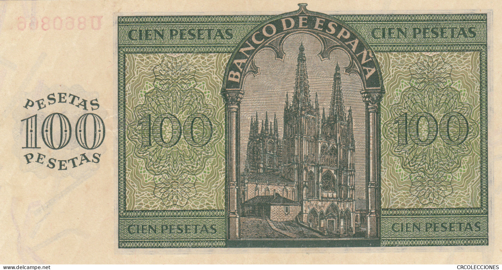 CRBS0963 BILLETE ESPAÑA 100 PESETAS 1936 MBC+  - Autres & Non Classés