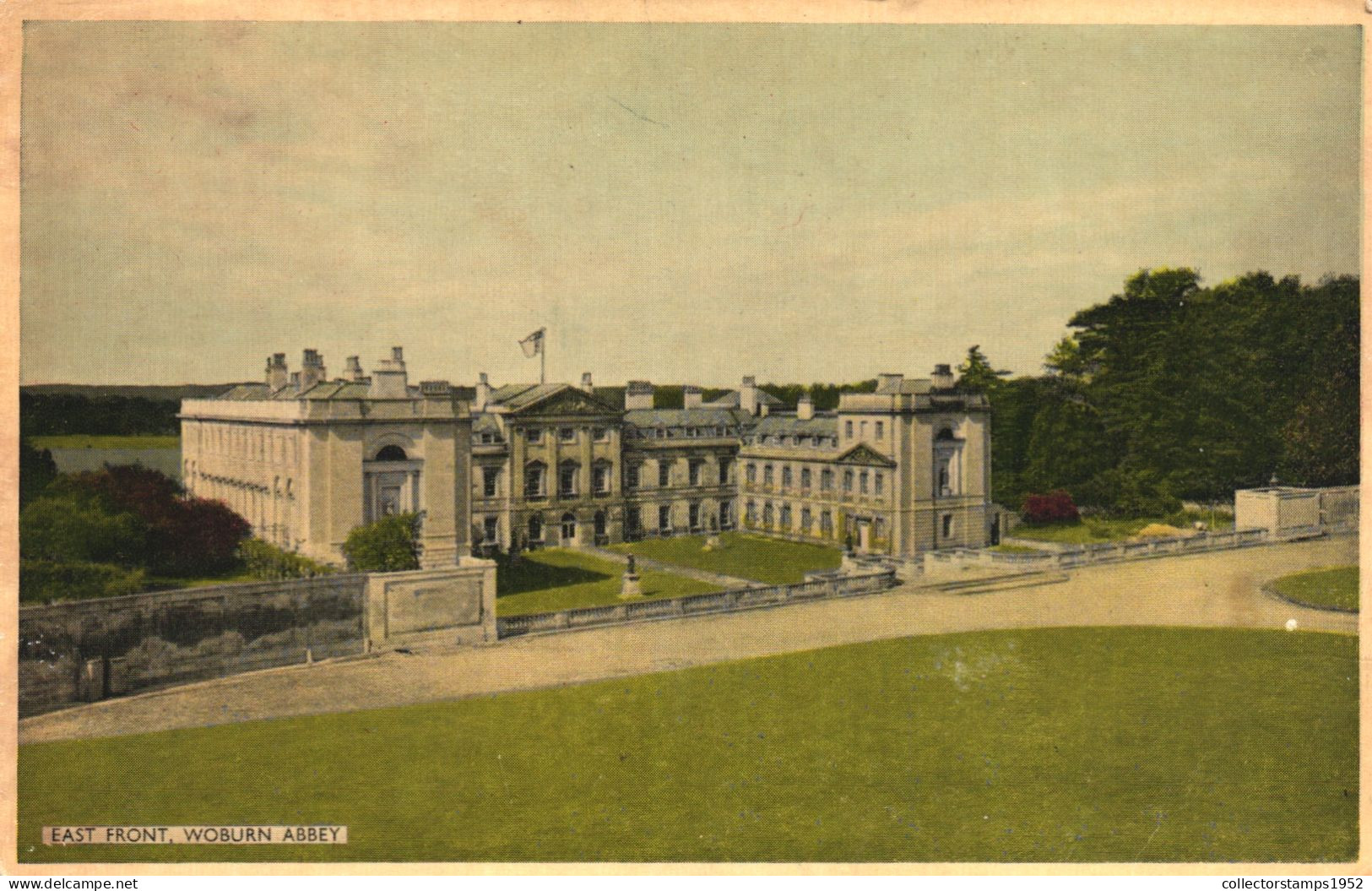 BEDFORDSHIRE, WOBURN ABBEY, ARCHITECTURE, PARK, ENGLAND, UNITED KINGDOM, POSTCARD - Andere & Zonder Classificatie