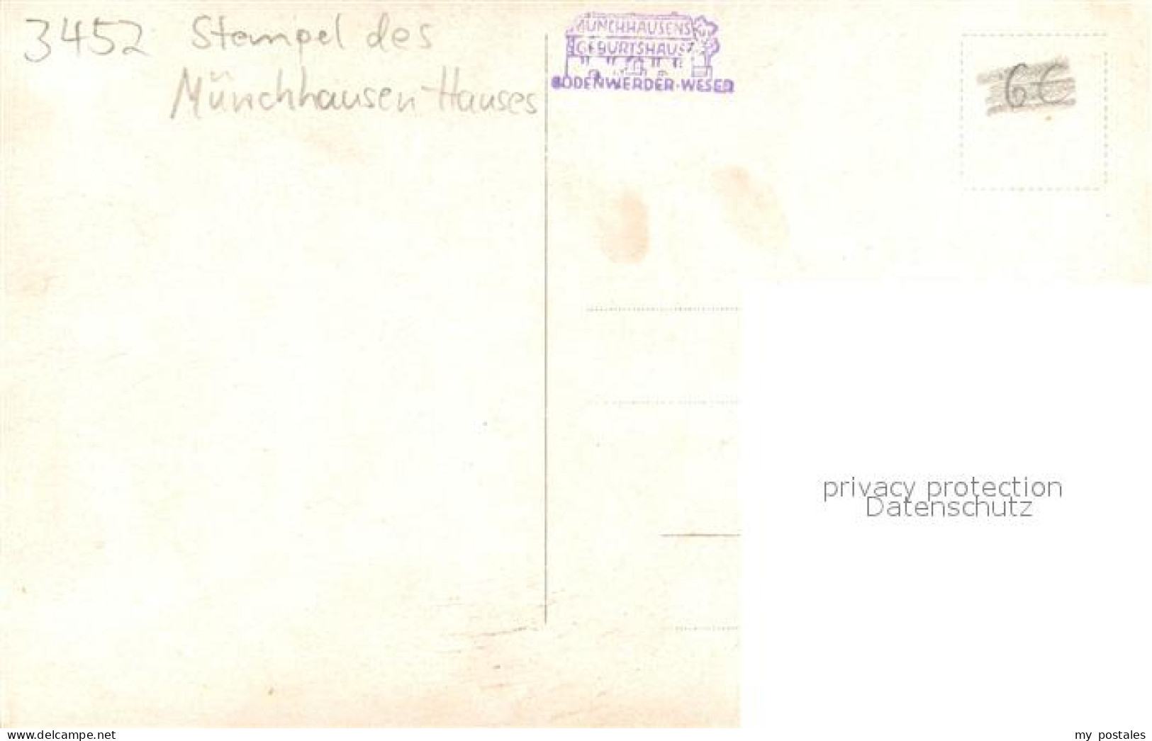 73693038 Bodenwerder Muenchhausen-Haus Stempel Bodenwerder - Bodenwerder