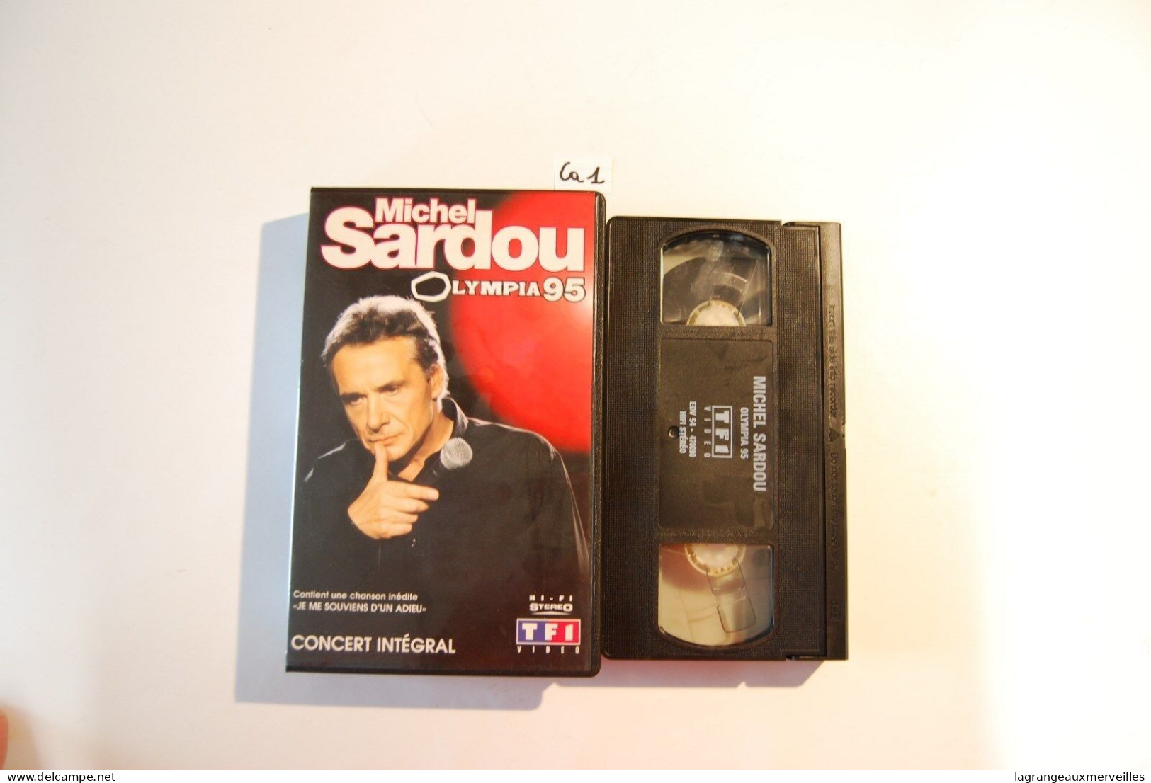 CA1 Cassette Vidéo VHS Michel Sardou Olympia 1995 - Concert Et Musique