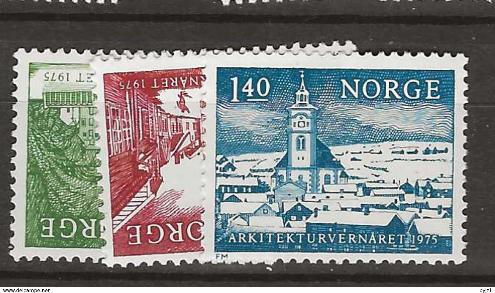 1975 MNH Norway, Mi 700-702 Postfris** - Unused Stamps