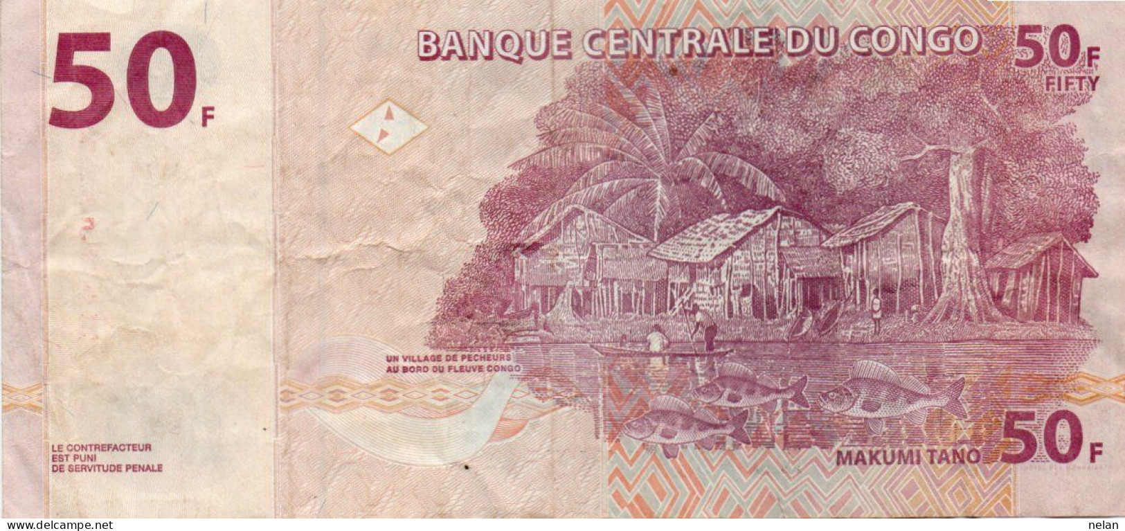 CONGO DEMOCRATIC REPUBLIC 50 FRANCS 2013 P-91a1 - Democratische Republiek Congo & Zaire