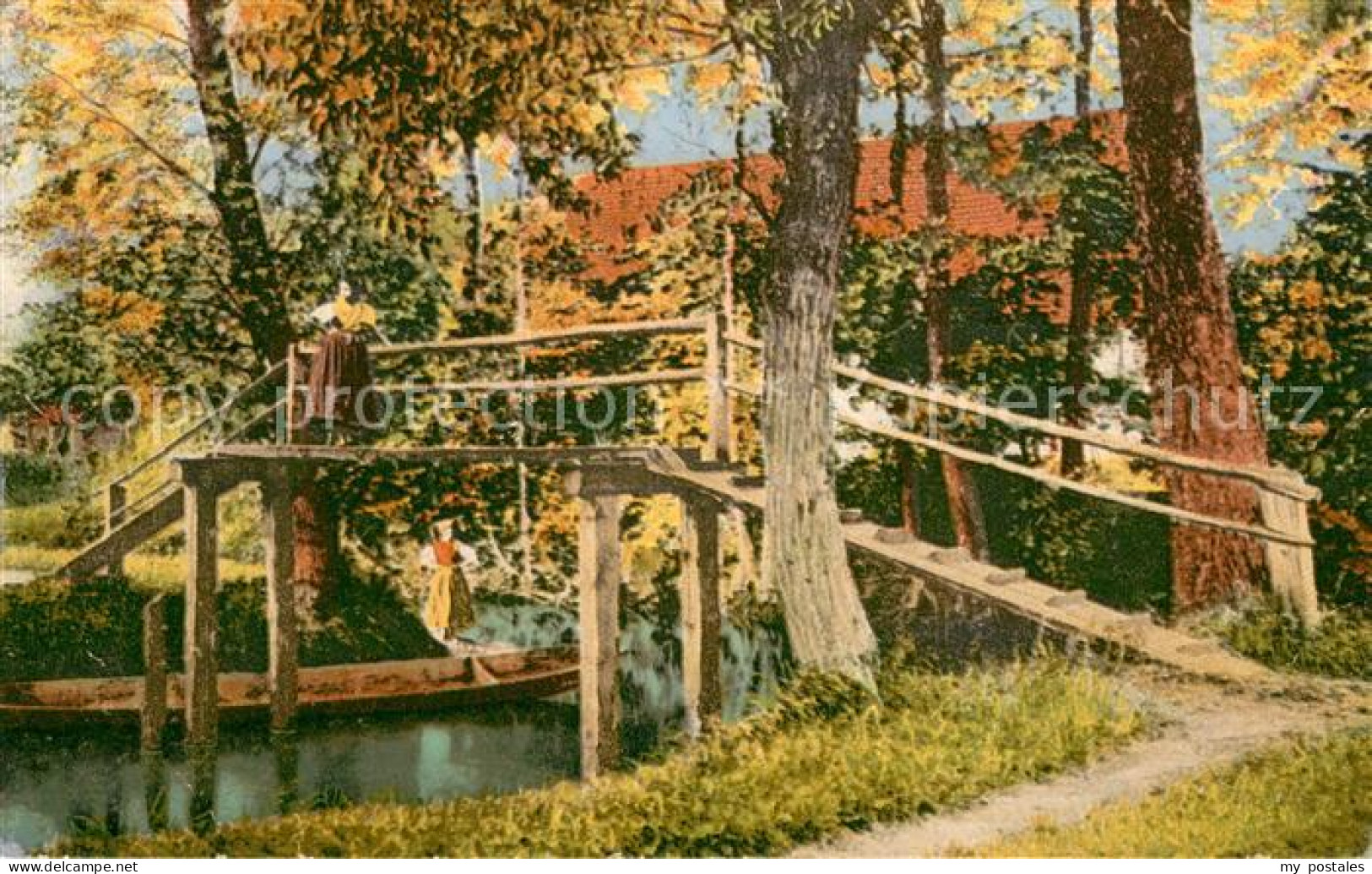 73692894 Burg Spreewald Wasserstrasse Im Spreewald Bruecke Burg Spreewald - Burg (Spreewald)