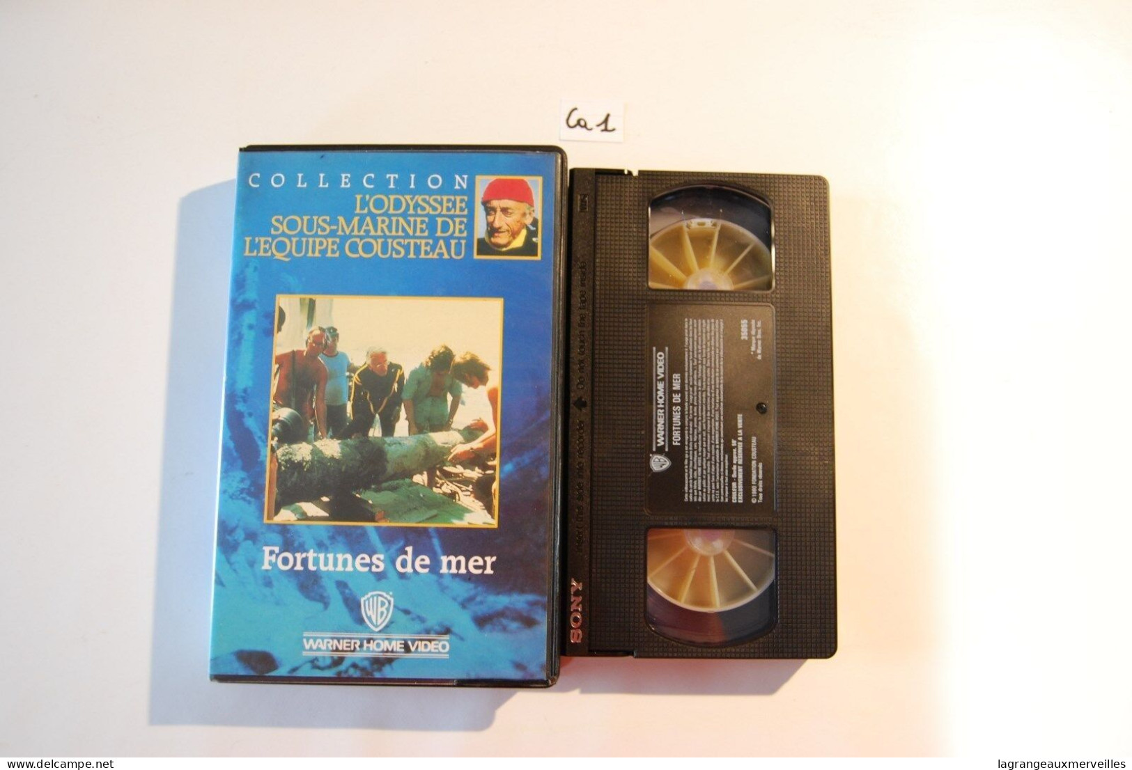 CA1 K7 VHS Cousteau Fortune De La Mer - Documentaire