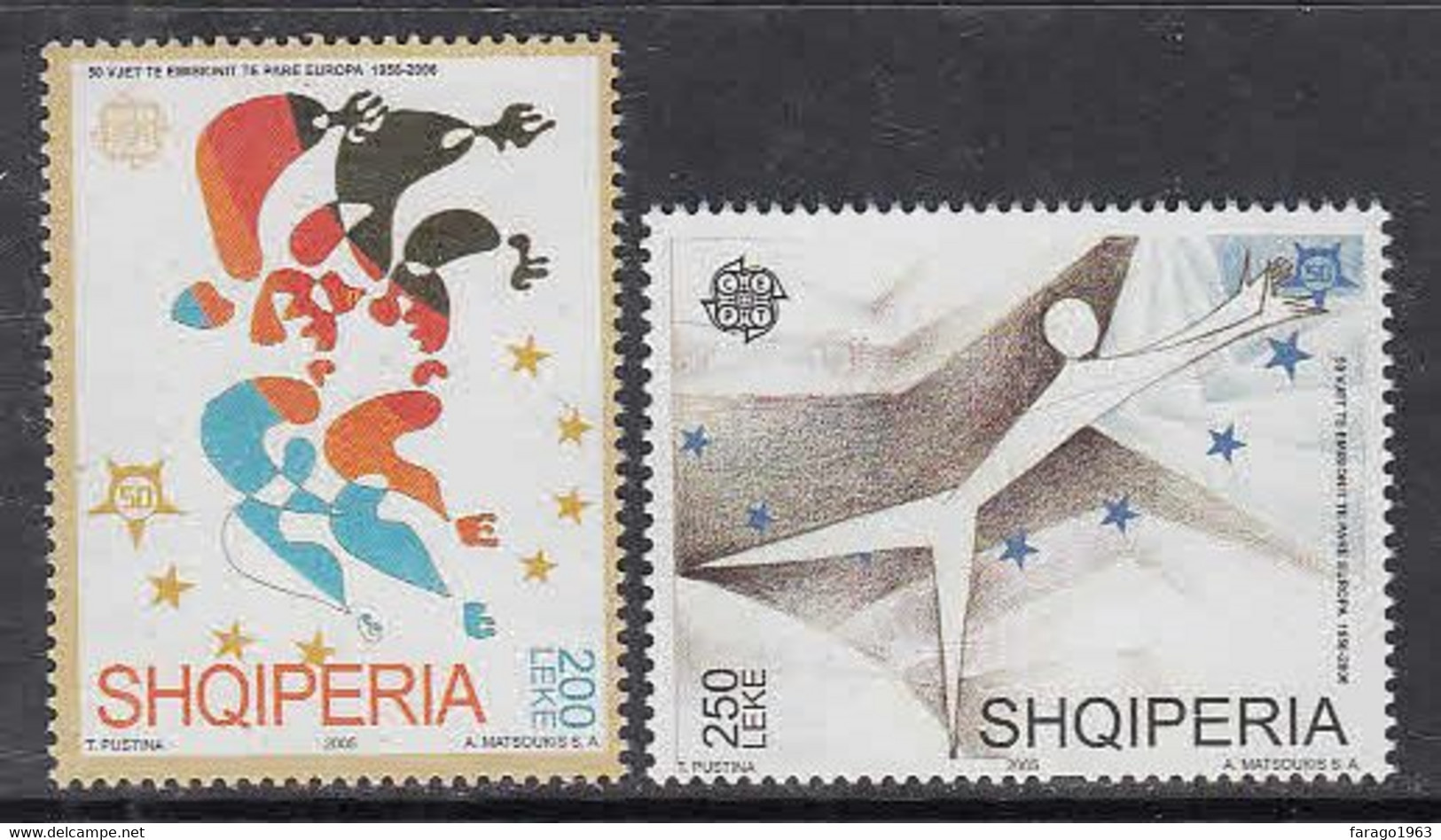 2005 Albania Europa Stamps Complete Set Of 2 MNH - Albanie