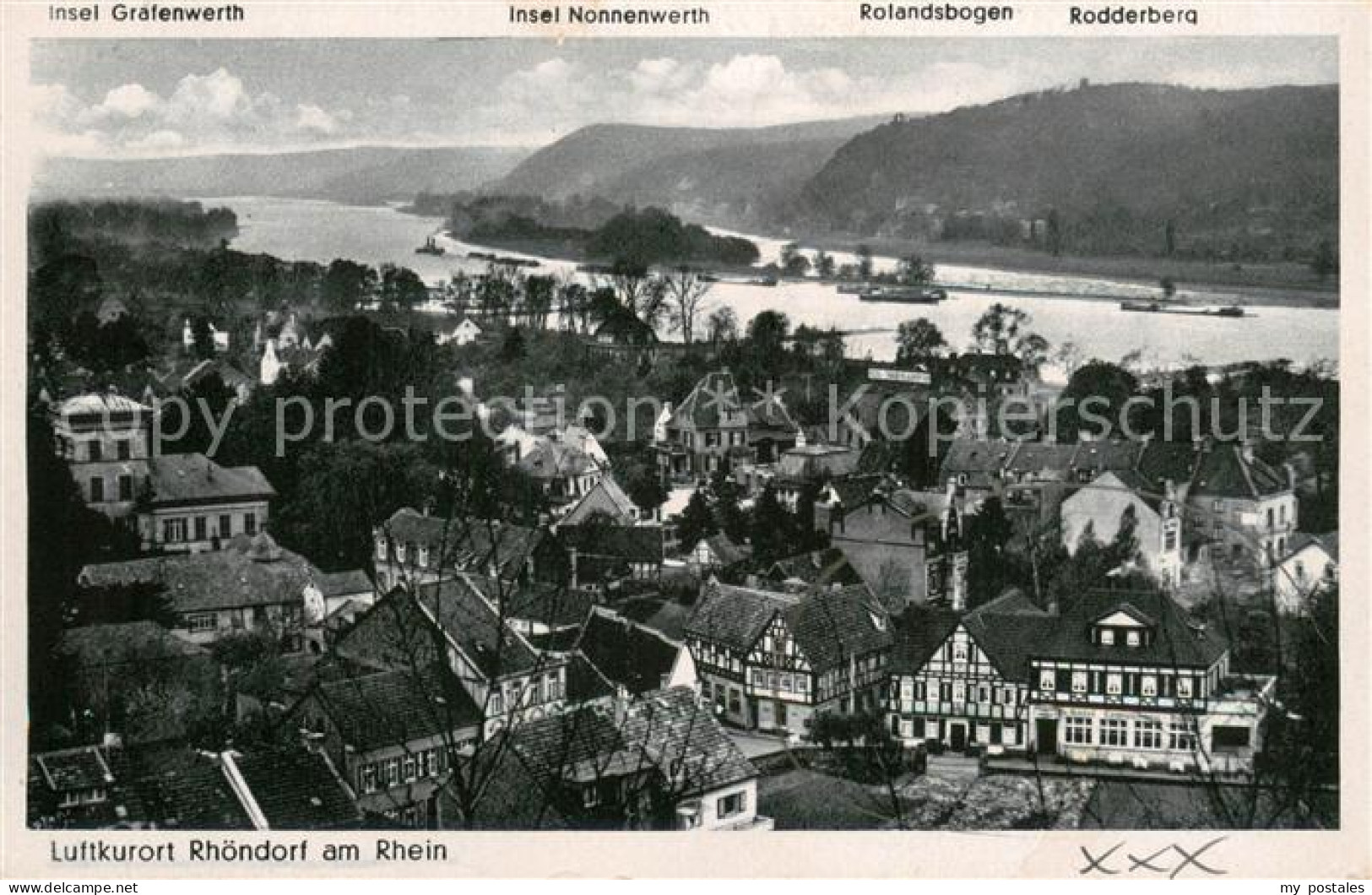 73692768 Rhoendorf Hotel Zur Loewenburg Insel Grafenwerth Insel Nonnenwerth Rola - Bad Honnef