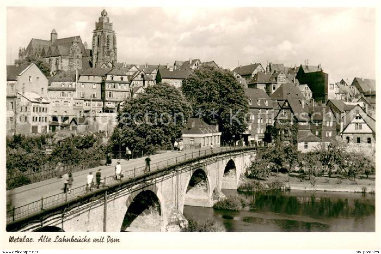 73692756 Wetzlar Alte Lahnbruecke Mit Blick Zum Dom Wetzlar - Wetzlar