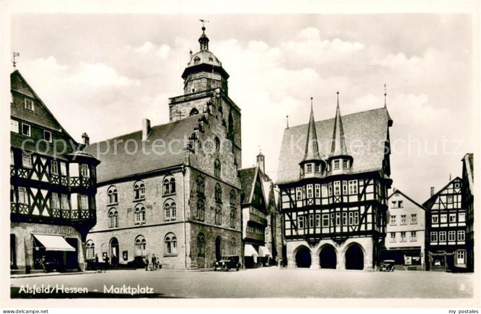 73692743 Alsfeld Marktplatz Rathaus Historisches Gebaeude Fachwerkhaeuser Alsfel - Alsfeld