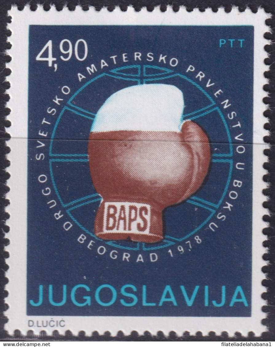 F-EX48249 YUGOSLAVIA MNH 1978 BOXING BAPS.  - Boxe