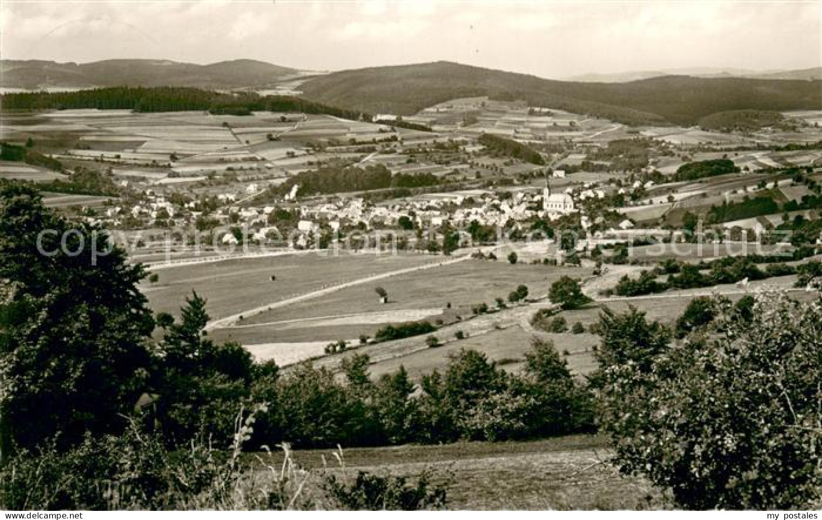 73692714 Hilders Rhoen Panorama Blick Vom Battenstein Naturpark Rhoen Hilders Rh - Hilders