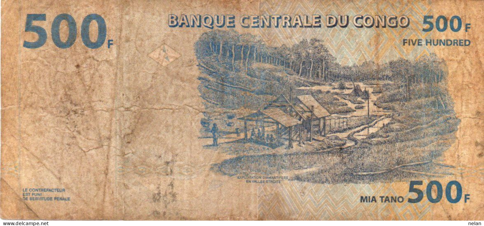 CONGO DEMOCRATIC REPUBLIC 500 FRANCS 2002 P-96 A.1 - Democratic Republic Of The Congo & Zaire