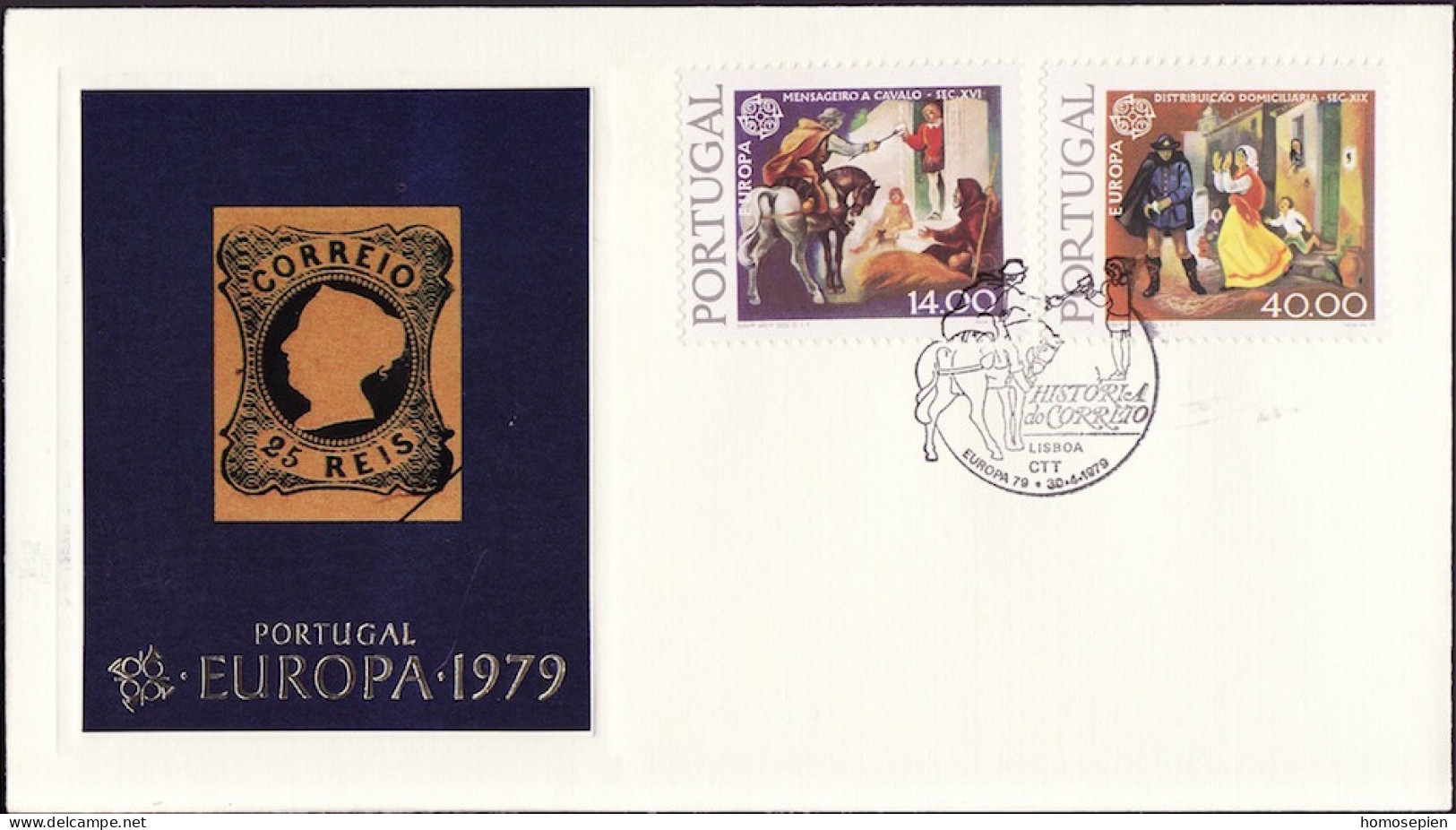 Portugal FDC2 1979 Y&T N°1421 à 1422 - Michel N°1441x à 1442x - EUROPA - FDC