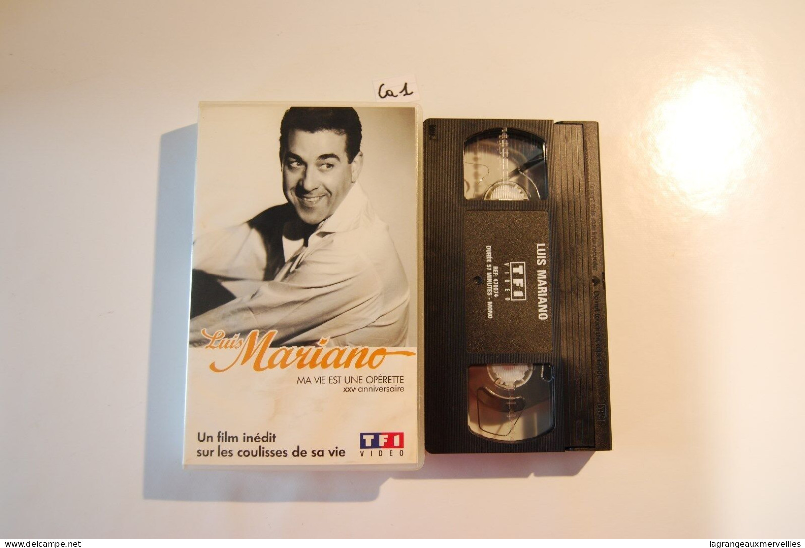 CA1 Cassette Vidéo VHS Luis Mariano Ma Vie Est Une Operette - Concert & Music