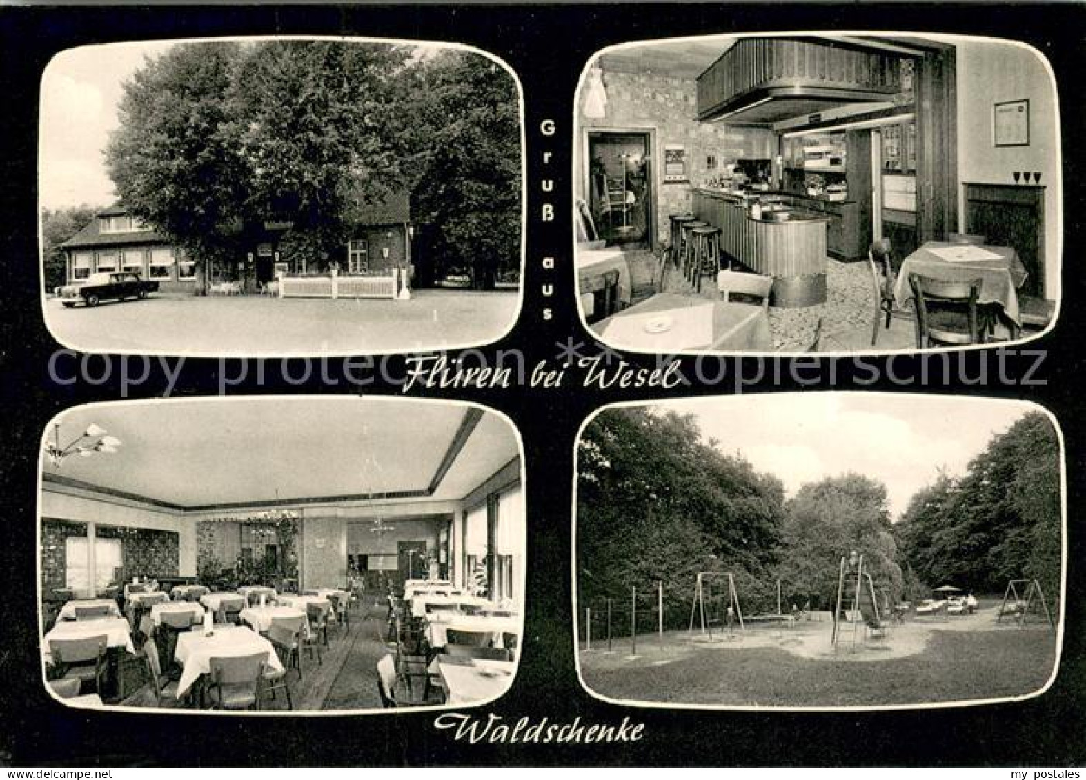 73692614 Flueren Ausflugslokal Waldschenke Gastraum Kinderspielplatz Flueren - Wesel