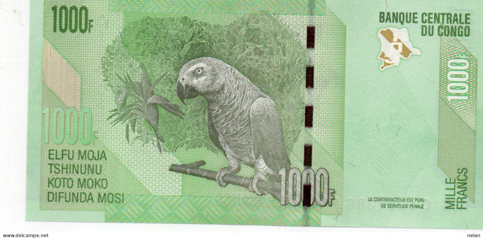 CONGO DEMOCRATIC REPUBLIC 1000 FRANCS 2005 P-101a. UNC - Democratische Republiek Congo & Zaire