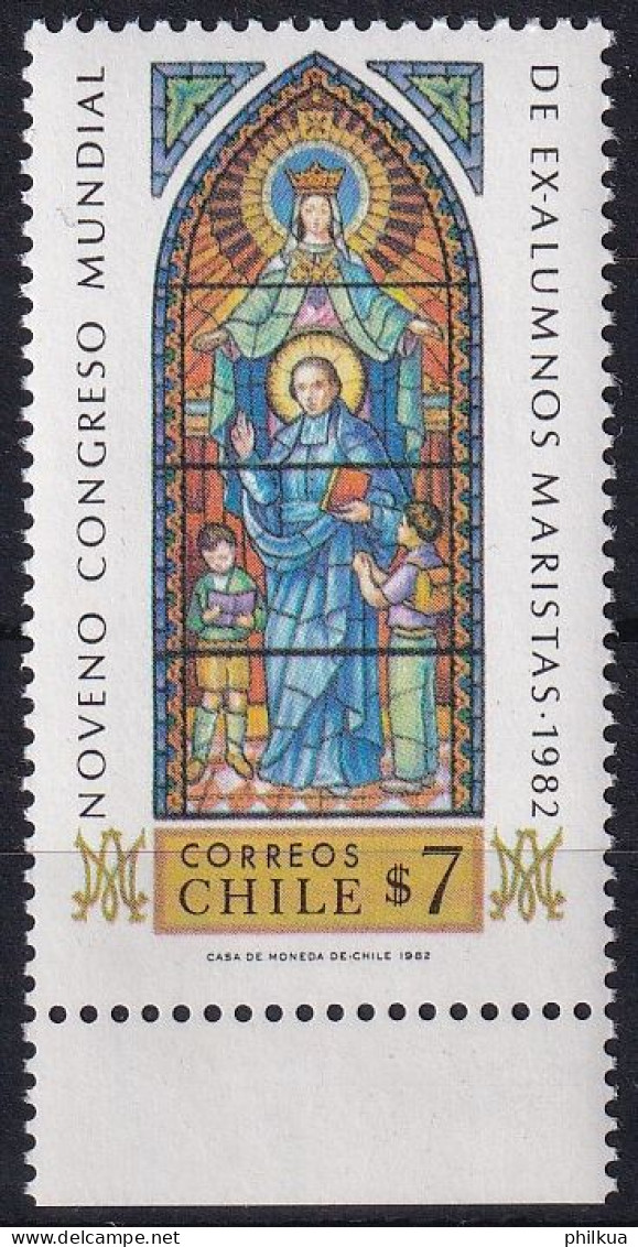 MiNr. 997 Chile       1982, 11. Nov. 9. Weltkongress Der Maristen - Postfrisch/**/MNH - Sonstige & Ohne Zuordnung