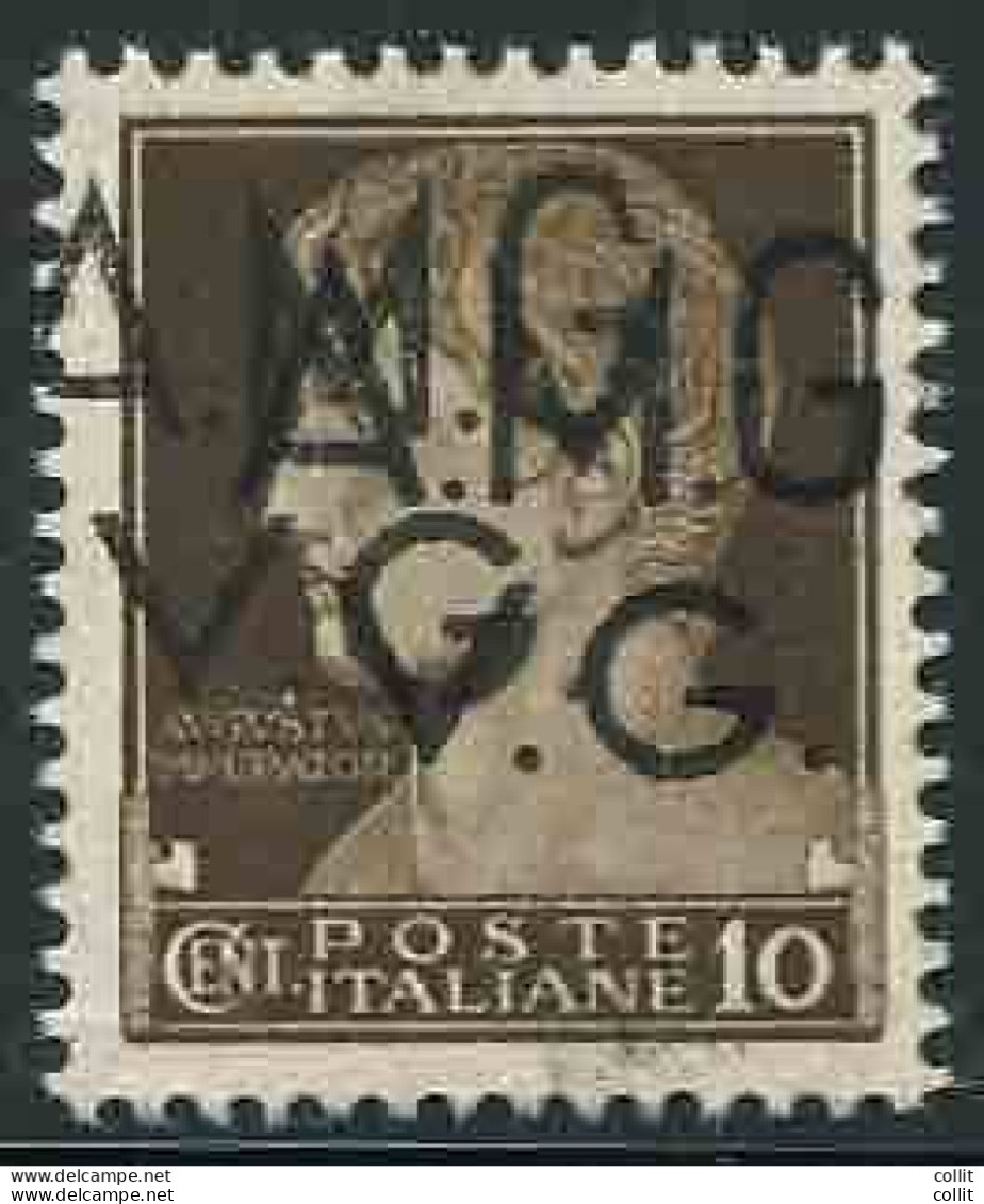 AMG. VG. - Imperiale Cent. 10 Varietà Doppia Soprastampa - Mint/hinged
