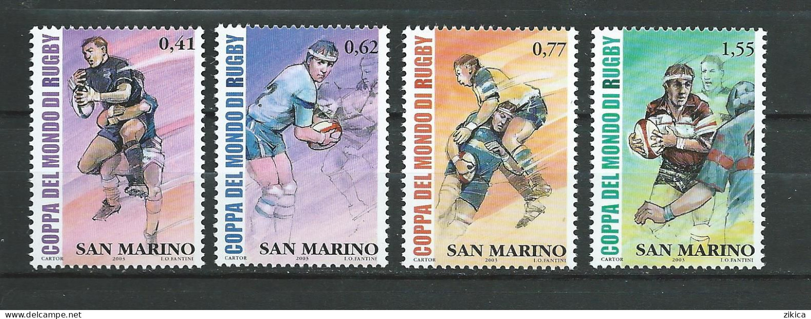 San Marino - 2003 World Rugby Championships. MNH** - Unused Stamps