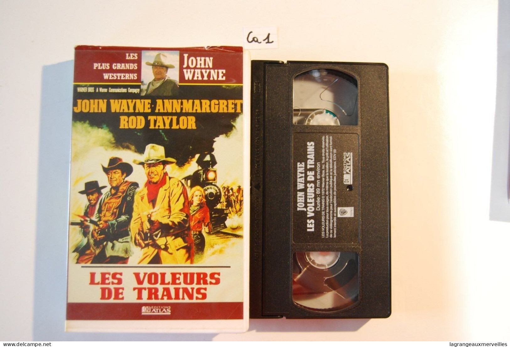 CA1 K7 VHS JOHN WAYNE LES VOLEURS DE TRAINS - Western