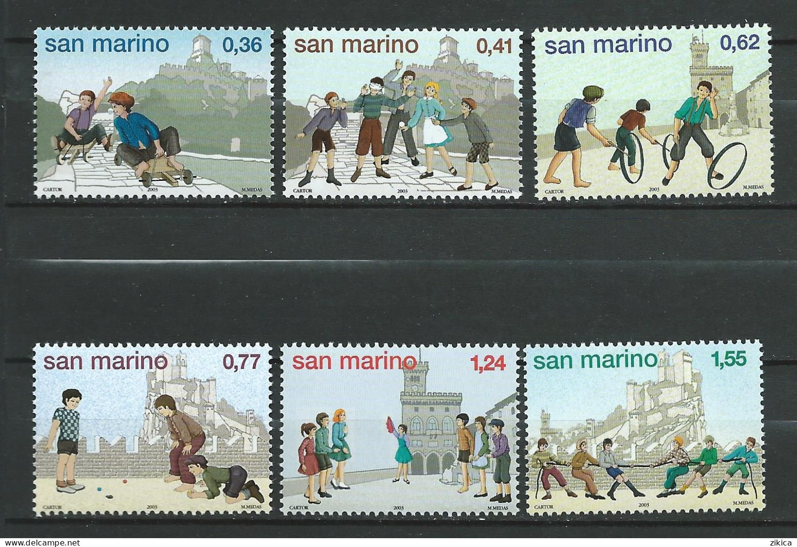 San Marino - 2003 Children`s Games. MNH** - Unused Stamps