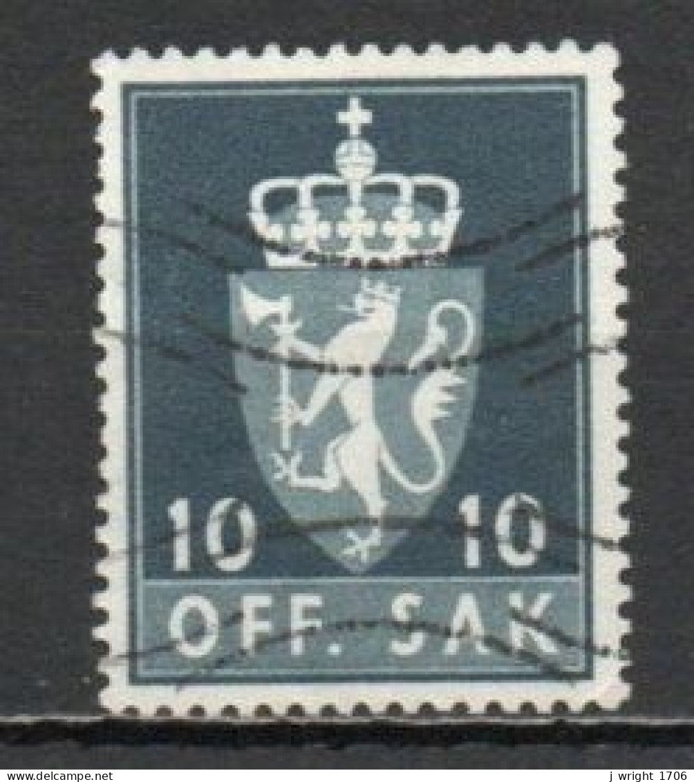Norway, 1955, Coat Of Arms/Photogravure, 10ö, USED - Oficiales