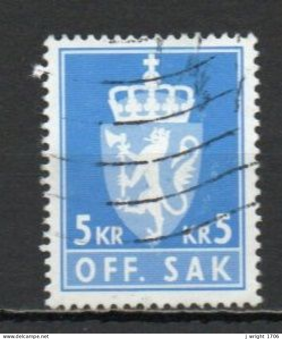 Norway, 1976, Coat Of Arms/Lithography, 5Kr/Blue, USED - Service