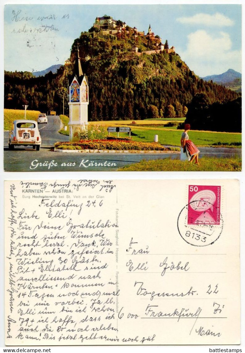 Austria 1979 Postcard Grüße Aus Kärnten - Burg Hochosterwitz Bei St. Veit An Der Glan; German Stamp & Postmark - St. Veit An Der Glan