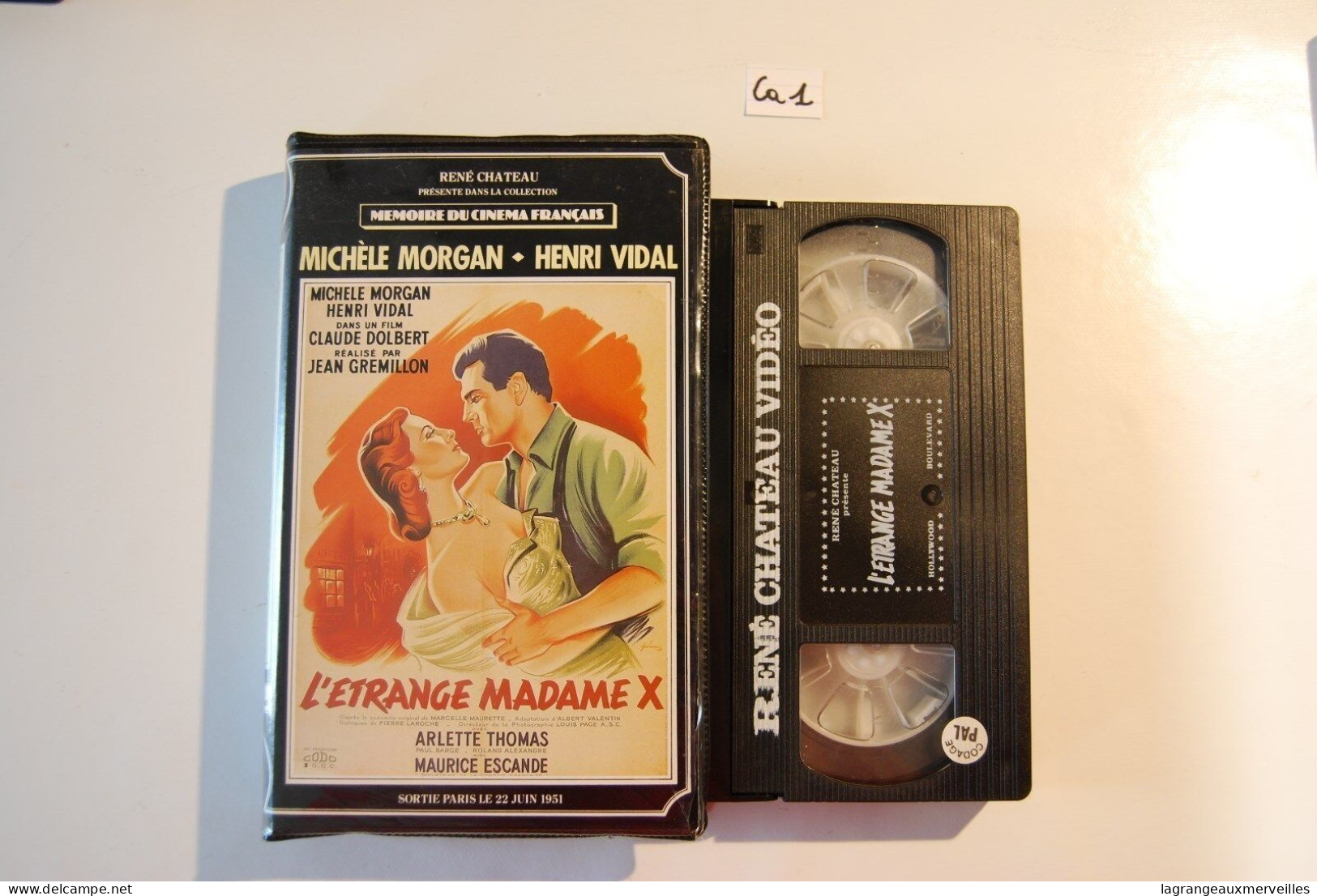 CA1 K7 VHS Michèle Morgan Henri Vidal L'Etrange Madame X - Otros & Sin Clasificación