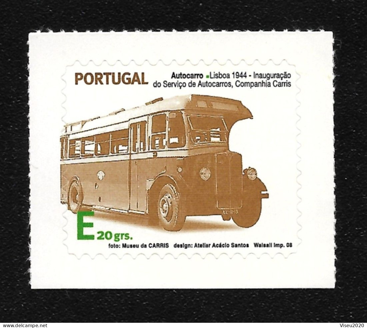 Portugal - 2008 - Transportes Públicos Urbanos - Emissão Base (2º Grupo) MNH -AF 3699 - Selos Autoadesivos - Neufs