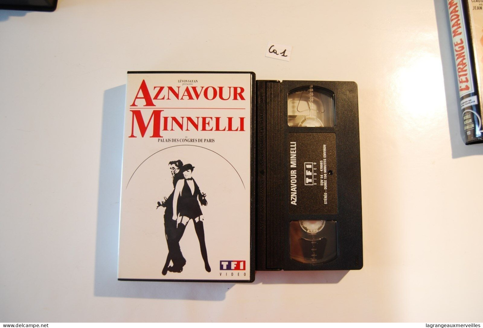 CA1 K7 VHS Aznavour Minelli Palais Des Congrés Paris - Concert Et Musique